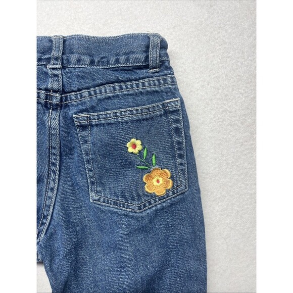 Vintage Circo Girls Blue Jeans Embroidered Flowers Size 8 - Picture 6 of 6